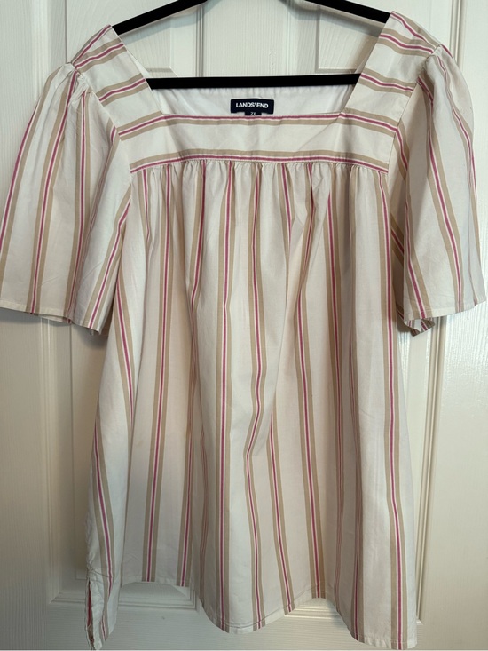 Lands' End Tops - Lands' End Square-Neck Blouse